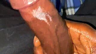 Hung teen blasts massive cumload covering everything after rough solo play