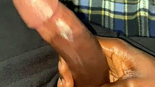 Hung teen blasts massive cumload covering everything after rough solo play
