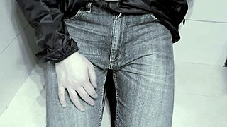 jeans soaked from toilet pee desperation