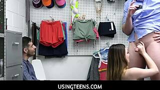 usingteen 18+ boyfriend watches kinsley kane doggy fucked hard by burglar 😈🔥