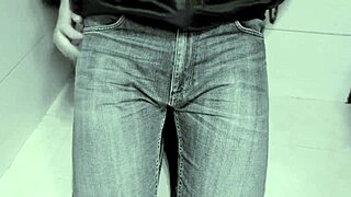jeans soaked from toilet pee desperation