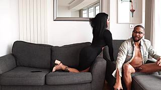 Cheating with boyfriend's dad huge BBC impregnates me wildly!