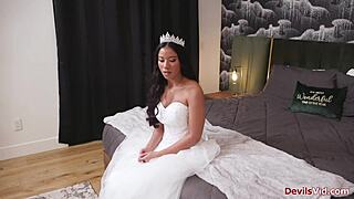Bride bends over for bfs stepdad monster cock deepthroat doggystyle before wedding taboo