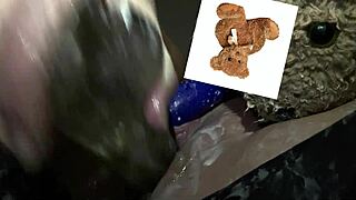 Extreme Kinky Arab Snowwhite Rips Clothes for Yogurt Vibrator Pussy Masturbation in LA