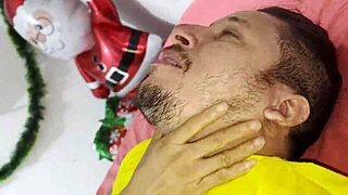 wife gives deepthroat and doggystyle as christmas gift