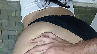 I liked my stepson quick anal by the window