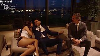 Hotwife Sneaks Young Lover Inside for Secret House Pound Session