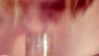 she puts it down like all the way down her throat all sloppy with spit pornstar quality blowjob