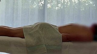 asian massage ends with huge caucasian load
