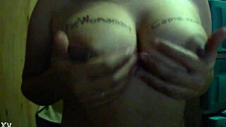 Big tit amateur teases viewers live on webcam
