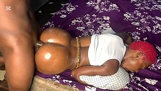 beautiful lady takes my big black cock and cum