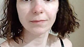 sexy amateur does a slow striptease and rips her clothes off