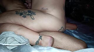 Horny housewife having fun with pillow