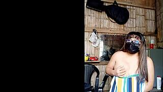 Sexy big tit stepsister shows off online