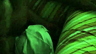 Early morning passionate sex on the couch while it was raining