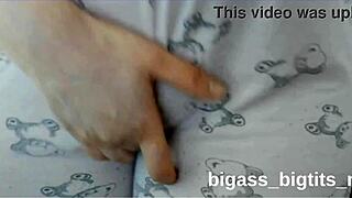 watch this curvy latina rub her camel toe in pajamas