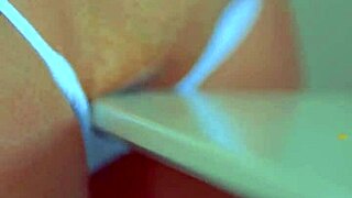 I fuck the corner of a table and it felt so funckig hot