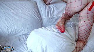 Cosplay Maid Stepsister Rubs Wet Pussy On Pillow