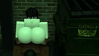 Roblox sex tomboy teases homeless man and gets fucked