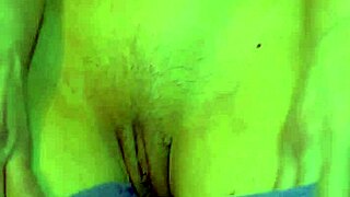 Slutty milf striptease shows shaved pussy