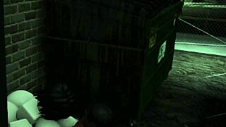 Roblox sex tomboy teases homeless man and gets fucked