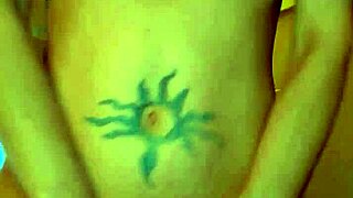Slutty milf striptease shows shaved pussy