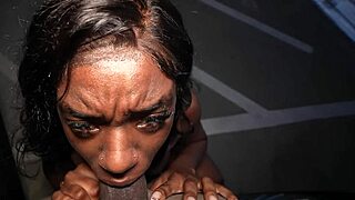 Ebony gets picked up by random date outside