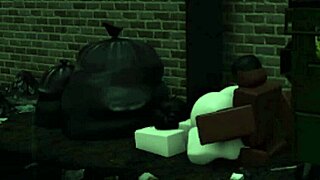 Roblox sex tomboy teases homeless man and gets fucked