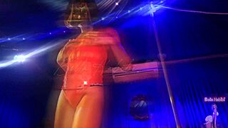 naughty customer striptease in private room for you