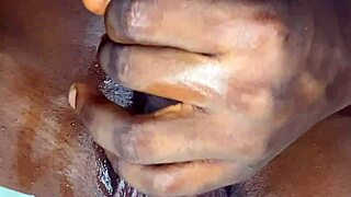 african boy jerks his massive dick