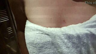 slutty german girl caught masturbating in the sauna