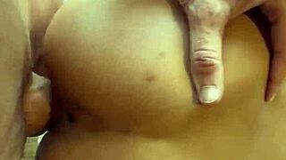 petite busty latina teen deepthroats and rides in pov