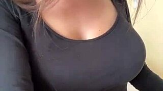 my stepmom shows her big tits and beautiful nipples