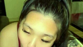 Asian amateur enjoys oral play in pov scene