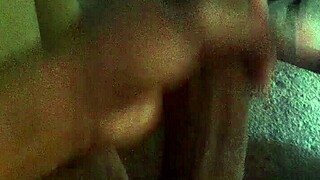 wife gone so i stroke my cock