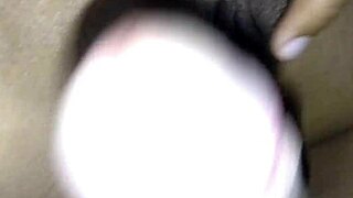 pretty student spreads pussy rubbing cock