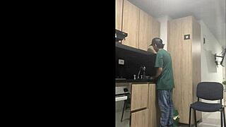my stepbrother fucked me in the kitchen