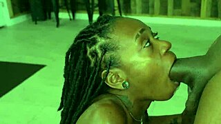 Petite Black Slut Takes Big Dick