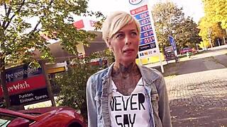 risky public sex with blonde milf