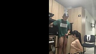 my stepbrother fucked me in the kitchen