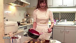 Mai ogino experiences intense pleasure during kinky blowjob
