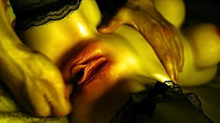 How she loves to masturbate her wet pussy in the bedroom