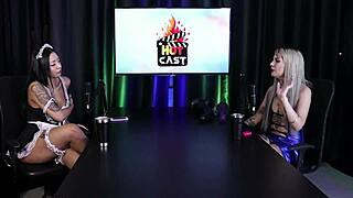 Kyra sex talks dirty backstage at porn cast