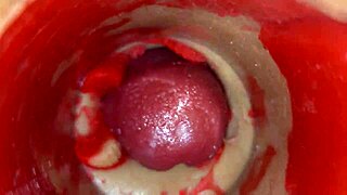 Deep thrusts trigger feverish cum inside without sperms trace