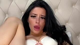 Horny american exchange student fucks herself