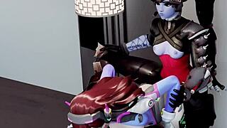 d va the mature milf takes a big cock doggystyle in the kitchen