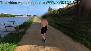 Milf Rides Bike With Big Natural Tits
