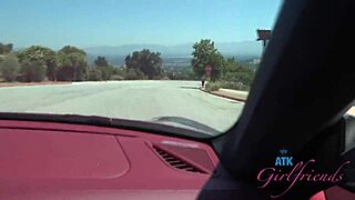 Amateur Aubry Babcock Goes On A Ride In The Turbo S And Gets That Pretty Pink Pussy Fingered