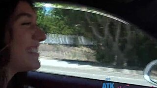 Amateur Aubry Babcock Goes On A Ride In The Turbo S And Gets That Pretty Pink Pussy Fingered