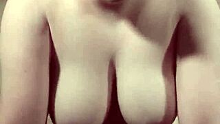 Striptease And Dildo Ride With Big Tits